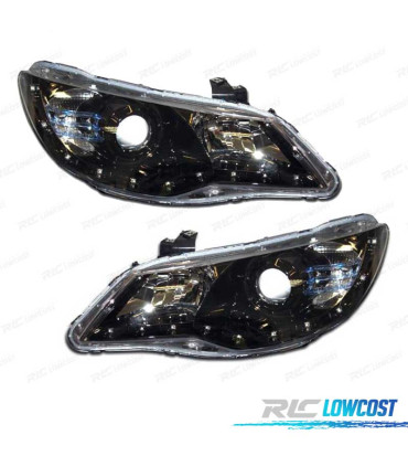 FAROIS ANGEL EYES LUZ DIURNA HONDA CIVIC 05- PRETO