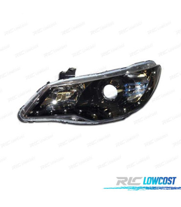 FAROIS ANGEL EYES LUZ DIURNA HONDA CIVIC 05- PRETO