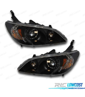 FAROIS ANGEL EYES PARA HONDA CIVIC 04 PRETO