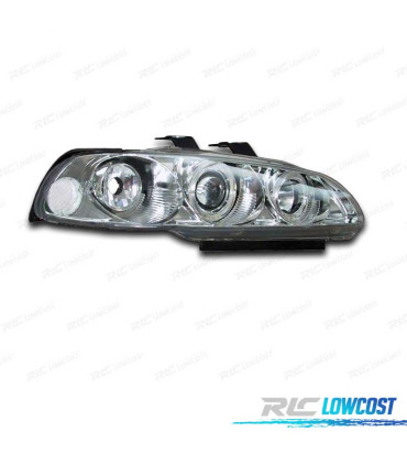 FAROIS HONDA CIVIC III 92-95 ANGEL EYES FUNDO CROMADO