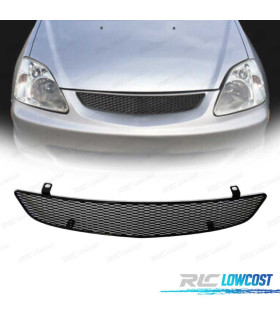 GRELHA FRONTAL HONDA CIVIC 02-05 METÁLICA PRETA
