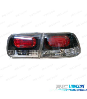 FAROLINS HONDA CIVIC 2P 92-95 LOOK LEXUS FUNDO PRETO