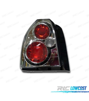 FAROLINS HONDA CIVIC 3P 96- LOOK LEXUS MODEL II FUNDO CROMADO