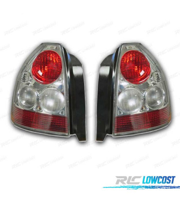 FAROLINS HONDA CIVIC II 3P 96- LOOK LEXUS CROMADO