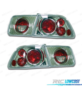 FAROLINS HONDA CIVIC COUPE 96- LOOK LEXUS CROMADO