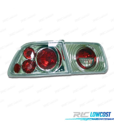 FAROLINS HONDA CIVIC COUPE 96- LOOK LEXUS CROMADO