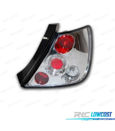 FAROLINS HONDA CIVIC III 3P 02- FUNDO CROMADO