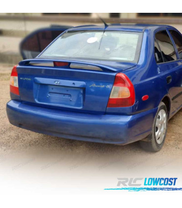 AILERON SPOILER HYUNDAI ACCENT 4P 99-03 + LUZ DE TRAVÃO
