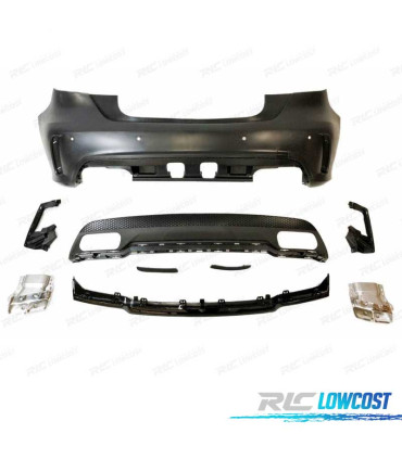 PARA-CHOQUES TRASEIRO PARA MERCEDES W176 LOOK AMG A45 12-15