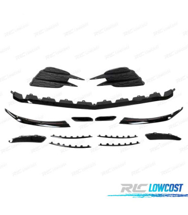 SPOILER LIP FRONTAL MERCEDES W177 18- LOOK AMG A45 19 + GRELHAS