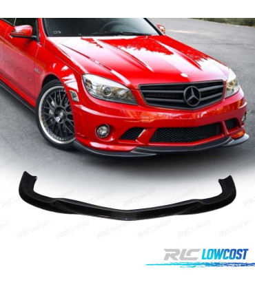 SPOILER LIP FRONTAL MERCEDES W204 LOOK AMG C63 07-10 CARBONO