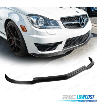 SPOILER LIP FRONTAL MERCEDES W204 C63 11-14 CARBONO