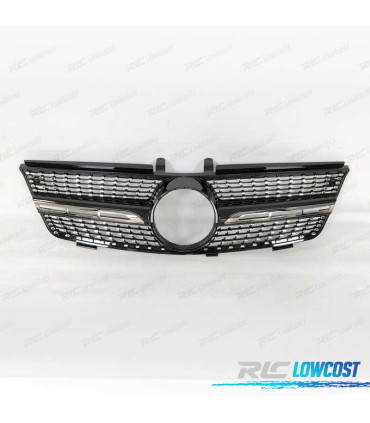 GRELHA DIANTEIRA MERCEDES W164 05-08 LOOK DIAMOND PRETO