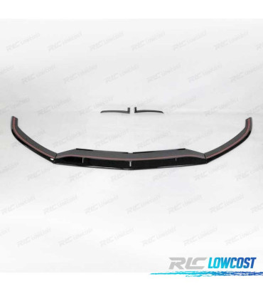 SPOILER LIP FRONTAL MERCEDES W205 SW 19- LOOK C63 PRETO