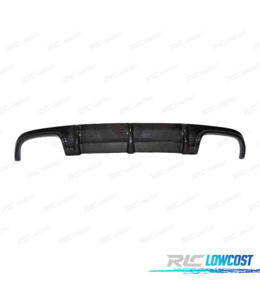 DIFUSOR TRASEIRO MERCEDES CLASSE E W211 02-09 LOOK AMG E63 CARBONO