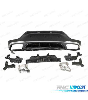 DIFUSOR TRASEIRO MERCEDES GLC C253 COUPÉ 20- PRETO