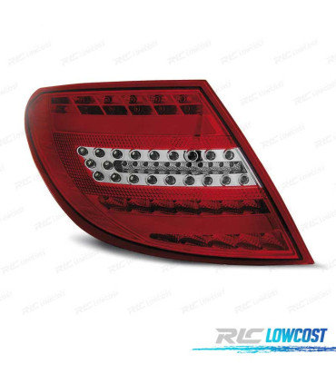 FAROLINS LED MERCEDES CLASSE C W204 07-11 LOOK CARDNA VERMELHO