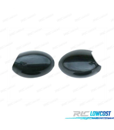 CAPAS DE ESPELHOS RETROVISORES MINI R53 01-05 CARBONO