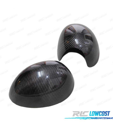 CAPAS DE ESPELHOS RETROVISORES MINI R53 01-05 CARBONO