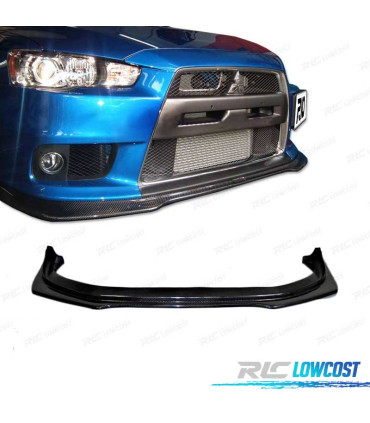 SPOILER LIP FRONTAL MITSUBISHI EVO X 08-11 CARBONO