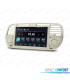 AUTO RÁDIO GPS ANDROID 12 PARA FIAT 500 07-15 BRANCO
