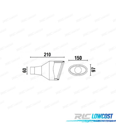 PONTEIRA DE ESCAPE ESQUERDA OVAL LOOK RS4 CUPRA 2