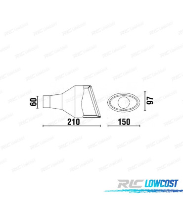 PONTEIRA DE ESCAPE DIREITO OVAL LOOK RS4 CUPRA 2