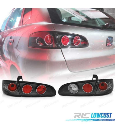 FAROLINS TRASEIROS SEAT IBIZA 6L 02-08 PRETO