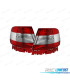FAROLINS TRASEIROS LED PARA AUDI A4 B5 VERMELHO CROMADO
