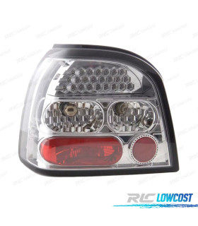 FAROLINS TRASEIROS LED CROMO VOLKSWAGEN VW GOLF III 3 5P 92-97