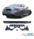 DIFUSOR MERCEDES C-CLASS W205 AMG 15-21 LOOK C63 MOLDAGEM PRETO BRILHANTE