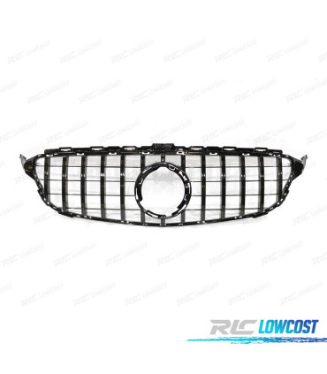 GRELHA FRONTAL MERCEDES W205 19- LOOK AMG GT PRETO