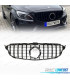GRELHA FRONTAL MERCEDES W205 19- LOOK AMG GT PRETO