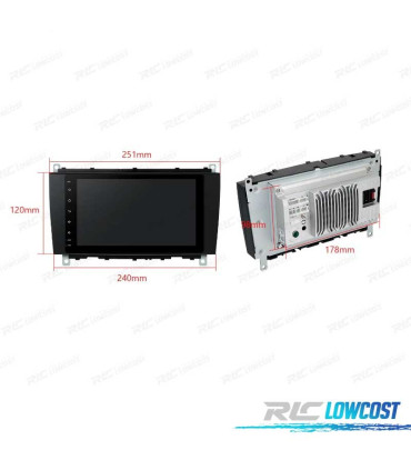 AUTO RADIO GPS ANRDOID 12 PARA MERCEDES W639 03-06 W203 00-04 W168 98-02 W209 98-05 W463 98-06