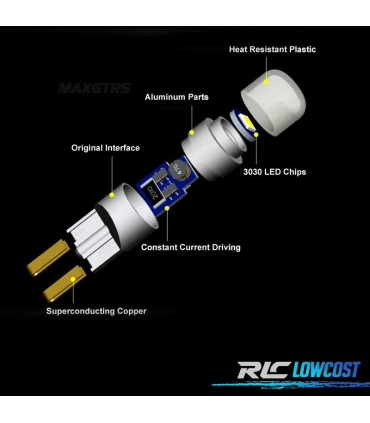 LÂMPADA LED H-POWER W5W T10