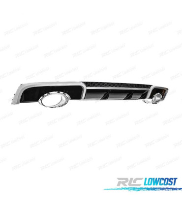 DIFUSOR AUDI A3 8V 12-16 LOOK RS3 + PONTEIRAS DE ESCAPE