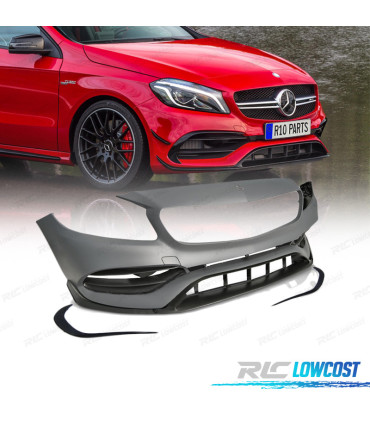 PARA-CHOQUES FRONTAL MERCEDES CLASSE A W176 15-18 LOOK A45 AMG
