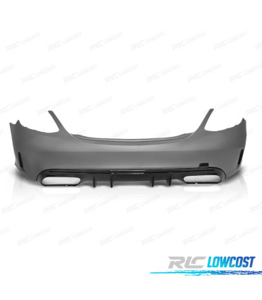 PARA-CHOQUES TRASEIRO MERCEDES CLASSE C W205 4P 19- LOOK C43