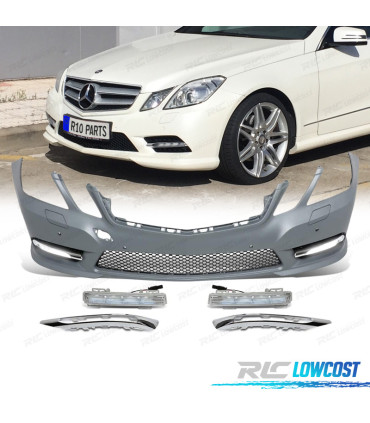 PARA-CHOQUES FRONTAL MERCEDES CLASE E W212 10-13 LOOK AMG PDC + DRL