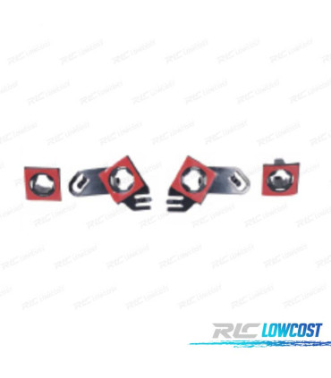 KIT 4 SOPORTES BMW E60 E61 18MM M TECH PARA-CHOQUE DIANTEIRO