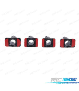 CONJUNTO 4 SUPORTES BMW E46 COUPE 98- M TECH PARA-CHOQUES TRASEIRO