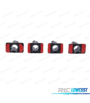 CONJUNTO 4 SUPORTES BMW E46 COUPE 98- M TECH PARA-CHOQUES TRASEIRO