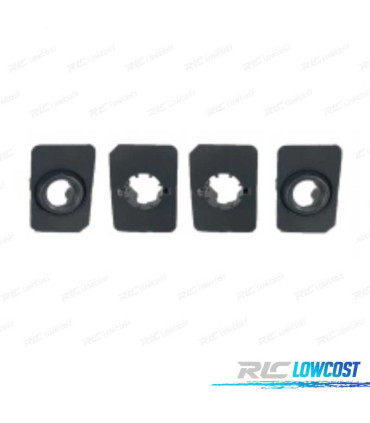 CONJUNTO 4 SUPORTES PARA MERCEDES CLASSE C W205 15-18 LOOK AMG PARA-CHOQUES TRASEIRO