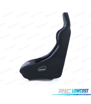 BAQUET BACKET DESPORTIVA PRETA LOOK POLE POSITION