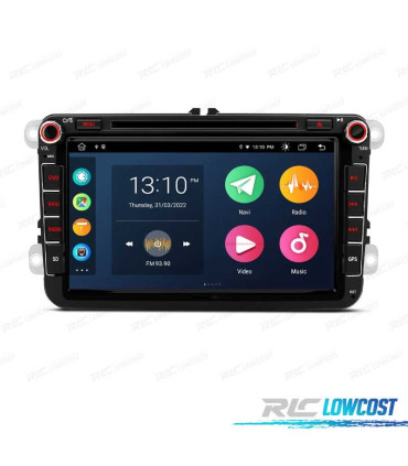 AUTO RADIO GPS ANDROID 14 PARA VOLKSWAGEN VW GOLF POLO PASSAT CADDY TOURAN USB GPS TACTIL HD