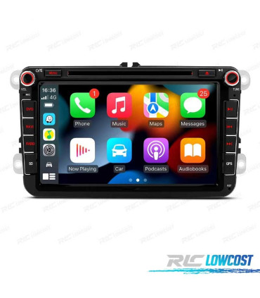 AUTO RADIO GPS ANDROID 14 PARA VOLKSWAGEN VW GOLF POLO PASSAT CADDY TOURAN USB GPS TACTIL HD