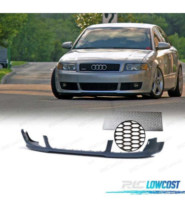 LIP SPOILER FRONTAL AUDI A4 S-LINE 00-04 + GRELHA UNIVERSAL
