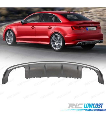 DIFUSOR AUDI A3 8V SEDAN 13-16 LOOK S3