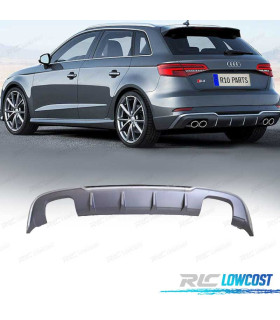 DIFUSOR AUDI A3 HATCHBACK 17-20 LOOK S3