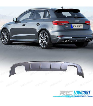 DIFUSOR AUDI A3 HATCHBACK 17-20 LOOK S3